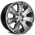 OE Creations 113 22x9 6x139.7 24 ET 78.1 CB Hyper Silver Dark w/Chrome Accents