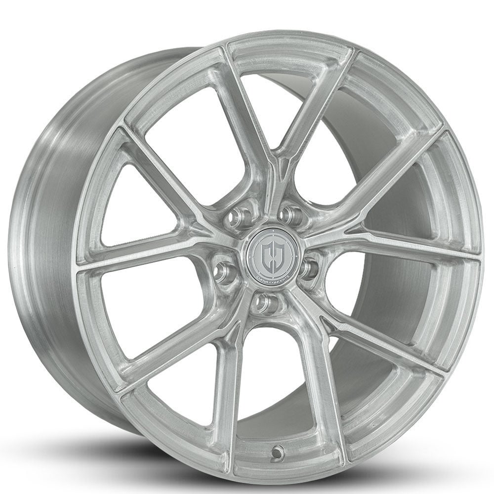 Curva CFF70 19x9 Blank 5 Lug 28 ET 73.1 CB Brushed Clear Coat