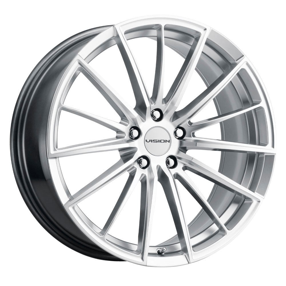 Vision 473 Axis 17x8 5x108 38 ET 73.1 CB Hyper Silver Machined Face