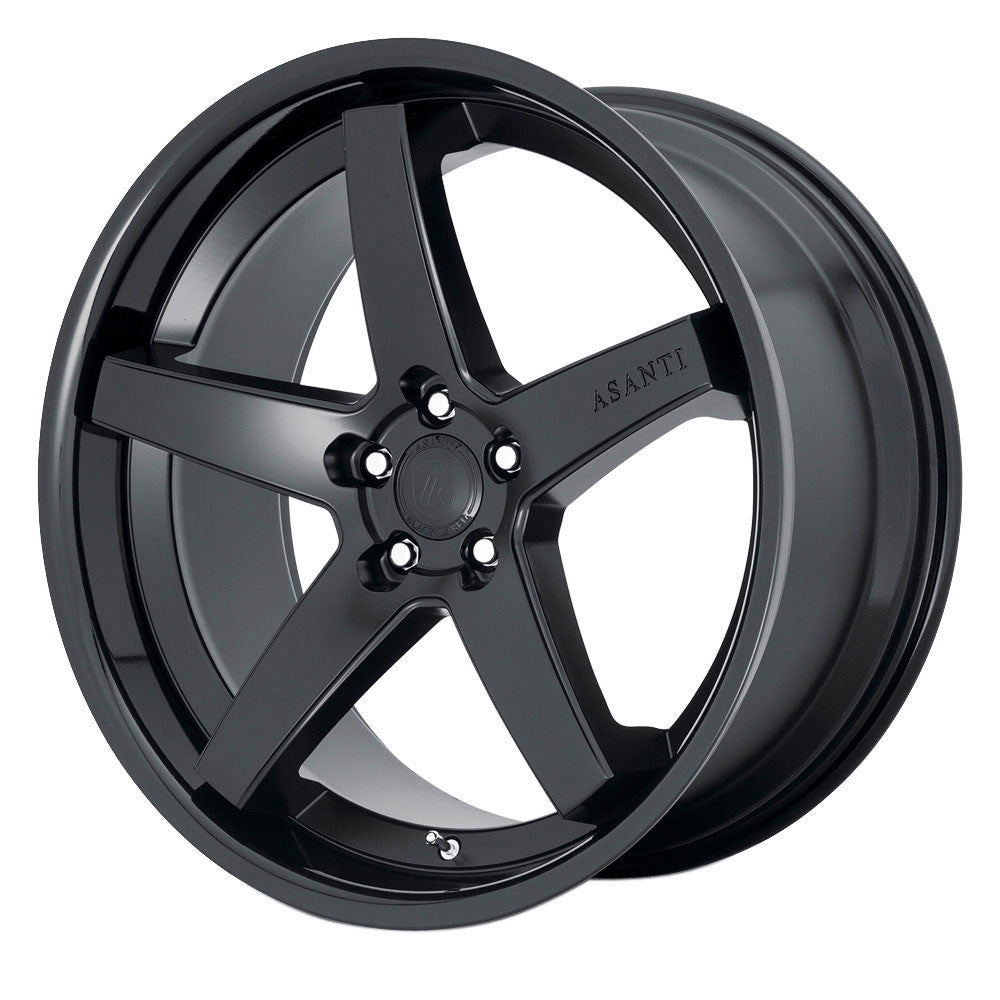 Asanti ABL-31 Regal 20x10.5 5x112 38 ET 72.56 CB Satin Black W/ Gloss Black Lip