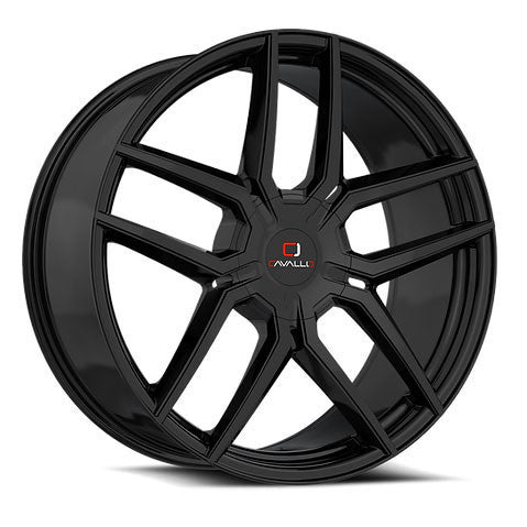 Cavallo CLV-55 18x8 5x114.3/5x120 35 ET 74.1 CB Gloss Black