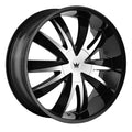 Mazzi Edge 337 22x8.5 5x110/5x115 35 ET 72.56 CB Gloss Black/Machined Face