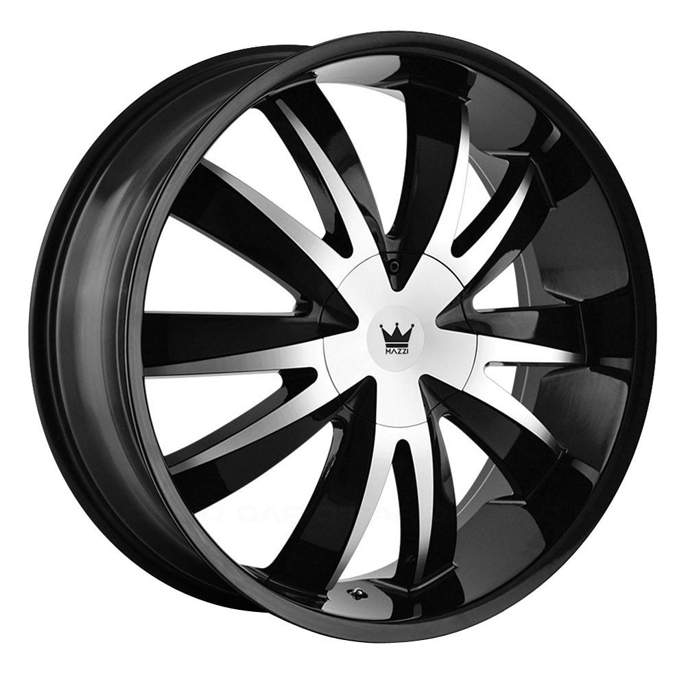 Mazzi Edge 337 22x8.5 5x110/5x115 35 ET 72.56 CB Gloss Black/Machined Face