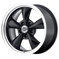 American Racing AR105M Torq Thrust M 16x7 5x114.3 35 ET 72.56 CB Gloss Black with Machined Lip