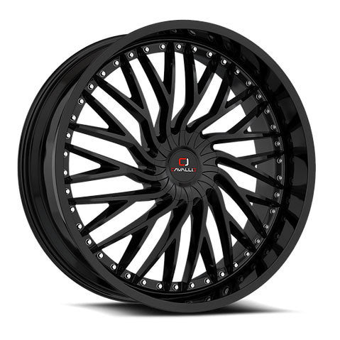 Cavallo CLV-43 22x9.5 5x115/5x120 15 ET 74.1 CB Gloss Black