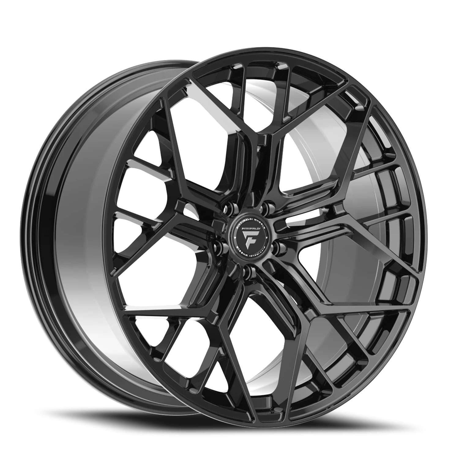 Fittipaldi FS371B 22x9 5x120 32 ET 74.1 CB Gloss Black